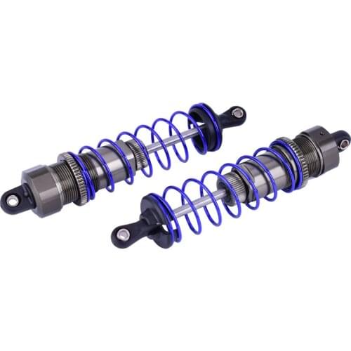 2Pcs ZD Racing 105mm Rear Metal Shock Absorber Damper Suspension for 1/10 HSP RC Car