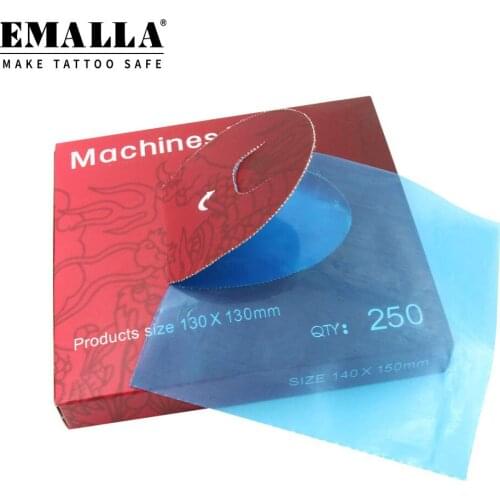 250PCS/Box Tattoo Machine Bags Disposable Blue Machine Covers Bags Tattoo Accessories For Tattoo Supplies Tattoo Machine Gun