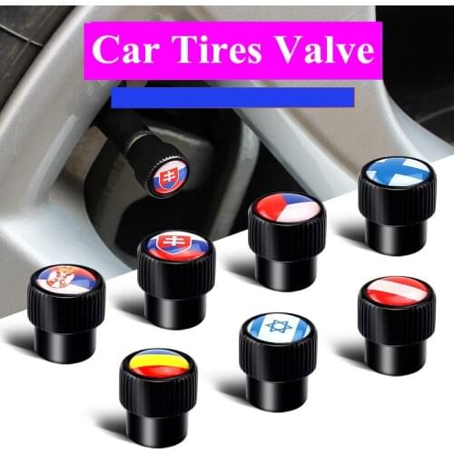 4pcs Car Styling Valve Caps Car Wheel Tires Valves Tyre Stem Air Caps Accessories