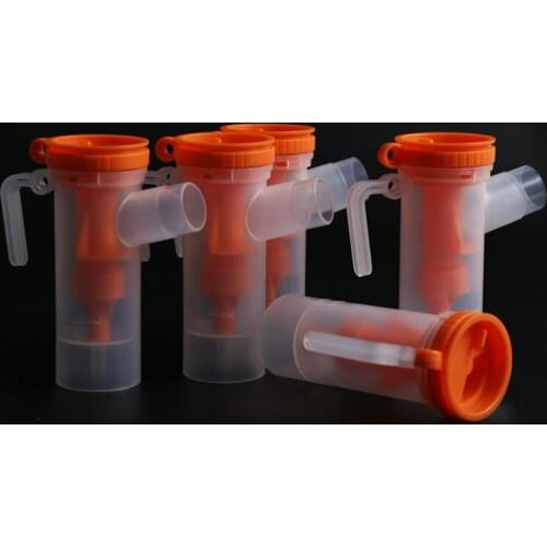 5 pcs 8ml Nebulizer Medicine Tank Atomizing Cup Food Grade Plastic Inhaler Cup Household Sprayer Cup Medicine Healthy Care