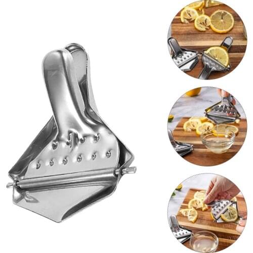 5Pcs Manual Fruit Juicers Stainless Steel Lemon Clips Fruit Juicers (Silver)