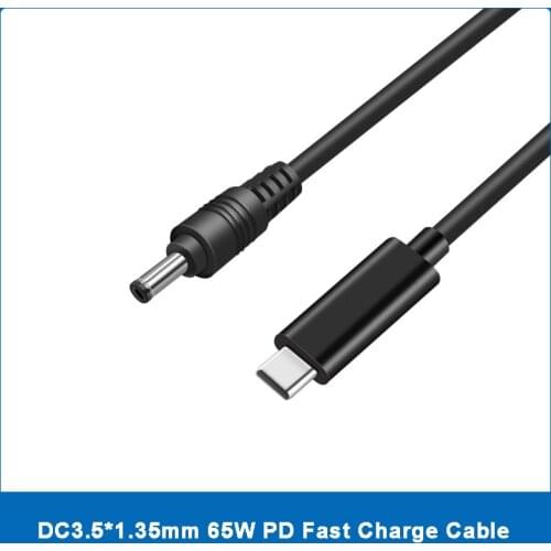 65W USB Type-C to 3.5*1.35mm DC Jack Laptop Charging Cable Converter For Jumper EZbook 2 3 6 Pro 3S Power Supply Adapter PD Cord