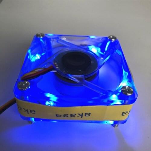 AKASA Led cooling fan 60MM 6CM 60*60*20MM Cooling fan DC12V 2.5W ball bearing computer case LED fan with 3pin 5PCS