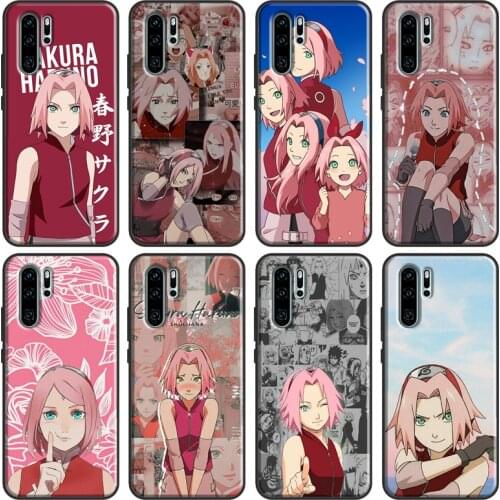 Haruno Sakura Shippuden Anime Case For Huawei P20 P30 P40 Lite P Smart 2019 2021 Nova 5T Honor 20 Pro 8A 8X 9X 10i Coque