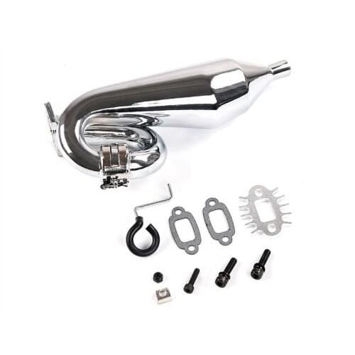 Ghost Aluminum Baja Tuned Pipe (SS Style) Fits HPI Baja 5B, SS, 2.0, 5T and King Motor and Rovan Baja buggies and trucks