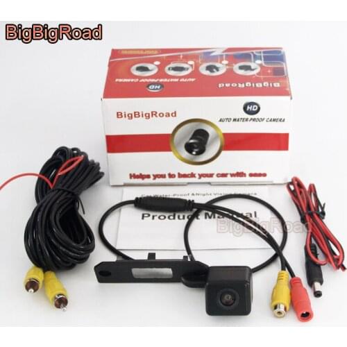 BigBigRoad Car Rear View Camera For Volkswagen Caddy Golf Plus Multivan T5 Transporter Touran Passat B5 B6 LingYu CC Jetta MK3