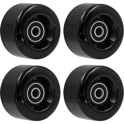 4 Pcs Roller Skate Wheels With Bearings Installed For Double Row Skating, Skateboard Outdoor Or Indoor Use, 32X58mm 82A