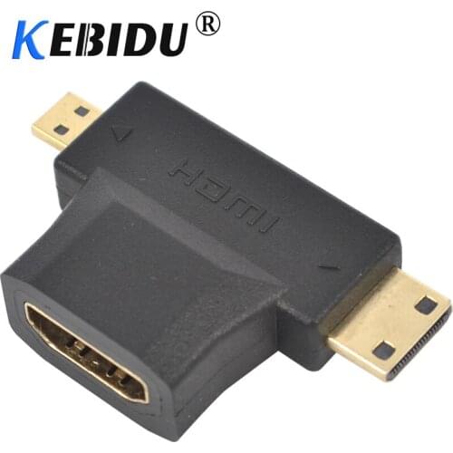 Micro HDMI-compatible Female to Female Connector Extender Cable Extension 90 degree Rotation Adapter Converter for XBOX 360 HD
