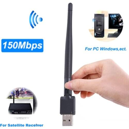 Mini USB Wifi Adapter High Speed Wi Fi Ethernet MT7601 150Mbp USB WiFi Receiver Wireless 802.11n/g/b For DVB S2 DVB T2 Decoder