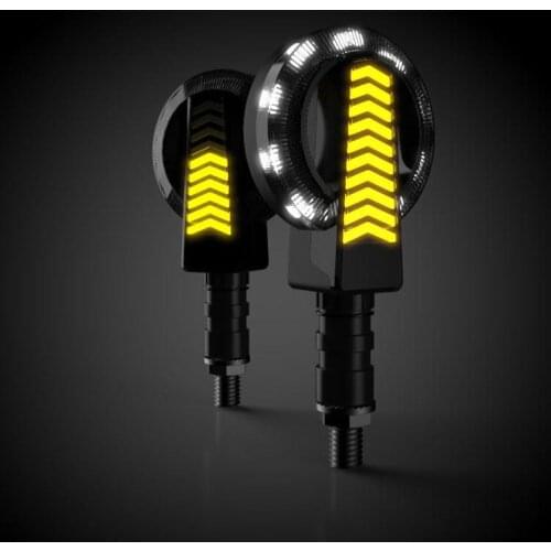 Motorcycle Turn Signal Light Indicator Lamp Tail Flasher Flowing Water Blinker Modified Motorcycle Accessories Turn Signal Lamp