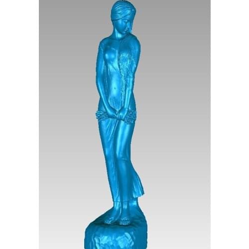 New 3D model for cnc 3D carved figure sculpture machine in STL file format The woman wear long skirt