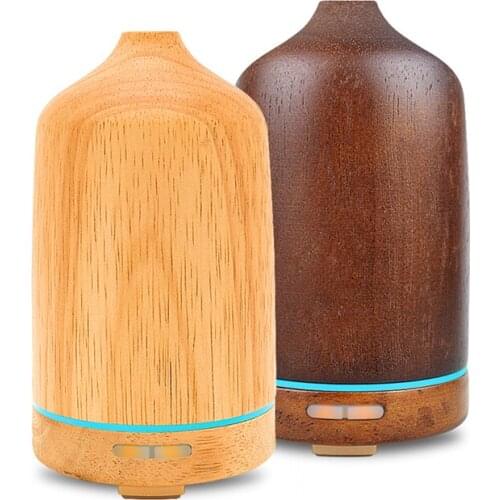 Solid Wood Essential Oil Diffuser Hotel Wood Grain Fragrance Machine Ultrasonic Household Aromatherapy Fragrance Device