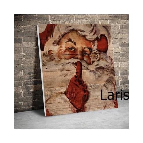 Christmas Home Decor Santa Claus Canvas Wall Poster Picture for Home Deisgn Posters and Prints for Living Room Frameless