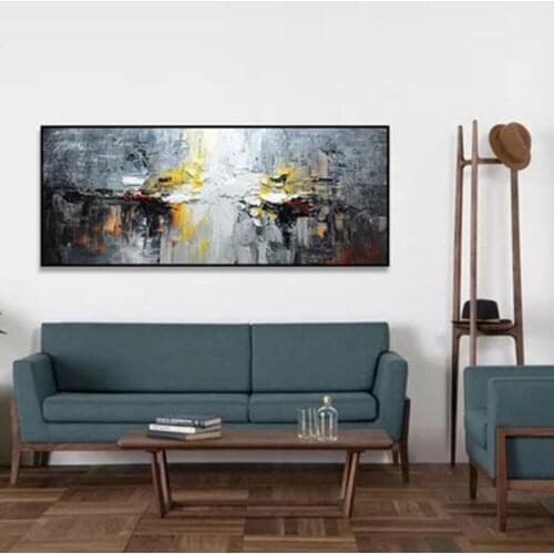 Hand painted Abstract Scenery Artwork Oil Painting Abstract Wall Art Oil Painting Living Room Wall Decor On Canvas