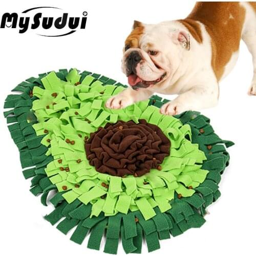 Pet Dog Snuffle Mat Washable Training Puzzle Toy For Dogs Cats Healthy Slow Feeding Bowl Mat Interactive Sniffing Blanket Pad