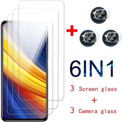 Tempered Glass Screen Protectors for Xiaomi Mi Poco X3 Pro NFC F3 Protective Camera Lens Film for Xiaomi Mi Poco M3 Pro 5G 2021