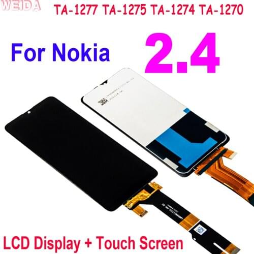 6.5" For Nokia 2.4 LCD Display Touch Screen Digitizer Assembly For Nokia 2.4 TA-1277 TA-1275 TA-1274 TA-1270 LCD Touch Screen