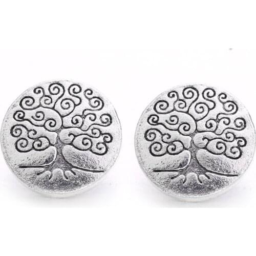 10pcs/lot The Bloomer Tree of Life Snap Jewelry Metal 12MM Snap Buttons Fit DIY OEM Snap Bracelets For Women