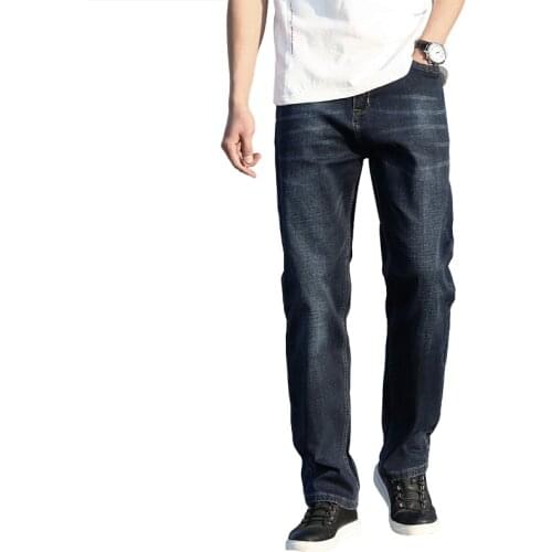 Mens Business Stretch Jeans Male Fashion High Quality Classic Style Business Office Pants Men Brand Trousers