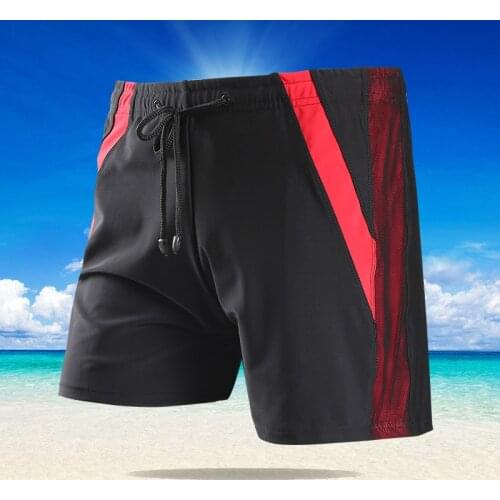 Mens Loose Swimming Trunks Summer Cool Large Splicing Quick Dry Swimming Trunks Outdoor Vacation Beach Swimming Shorts