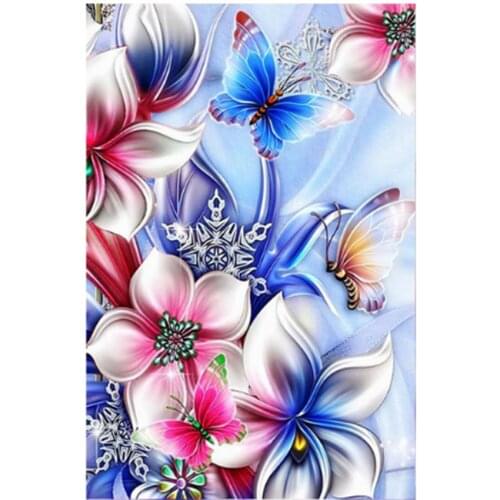 5D DIY Flower Painting Diamond Painting Kit Full Round Diamond Diamond Embroidery Mosaic Cross Stitch Decoration Gift WG2133