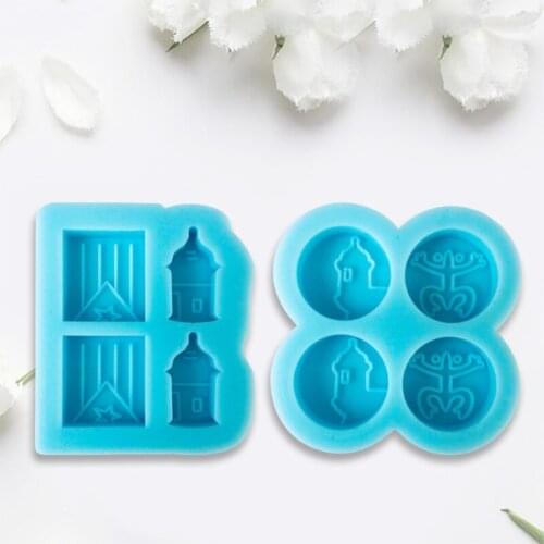 2021 New Castle Flag Frog Stud Earrings Epoxy Resin Mold Neklace Pendant Silicone Mould 2020 trend