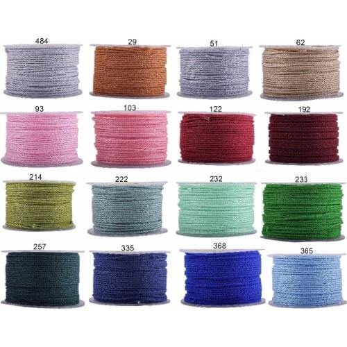FREE SHIPPING KONMAY 1 Roll 50 Meters 2.0mm Braided Rope Twisted Twine Cord for Jewelry and Crafts