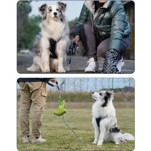 Clean Tools Dog Leash Dispenser Carrier Pet Supply Accessories Poop Bag Holder Hands Free Waste Bag Dispenser for Dog Waste