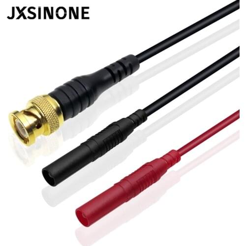 Cleqee P1065 Gold plated Pure Copper BNC Male plug to 4mm Safe Straight Banana Plug Test Lead
