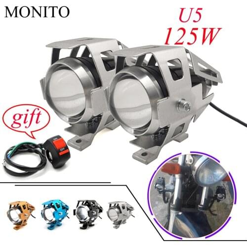 For Moto Guzzi BREVA 750 1100 GRISO MGX21 GT8V NORGE 1200 Motorcycle Light LED Driving Headlight Fog Light Auxiliary Lamp 12v U5