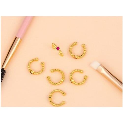 Multicolor Brass micro pave cz zircon cubic zirconia Ear clip cuff Earrings copper gold plated crystal gdg2