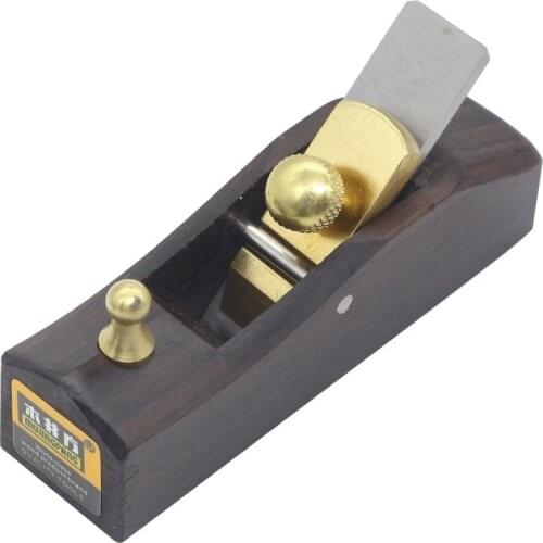 DIY Mini Ebony Wood Planer Easy Operated Hand Tool Durable Flat Bottom Wood Trimming Plane for Woodworking Wooden Planing