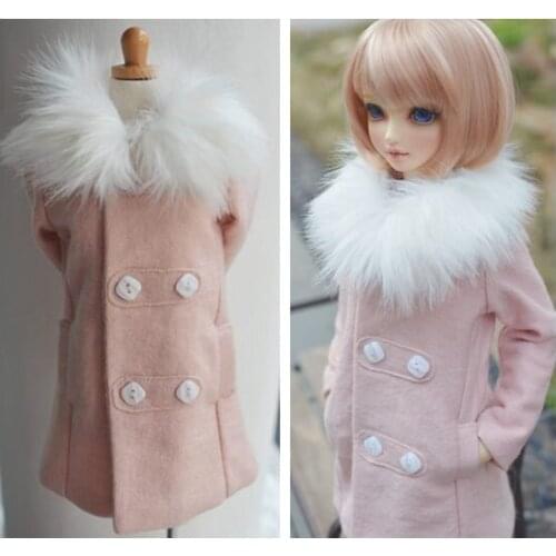 1/3 scale BJD clothes Fur collar woolen coat BJD doll accessories for SD.Not included doll,shoes and other accessories NO0497