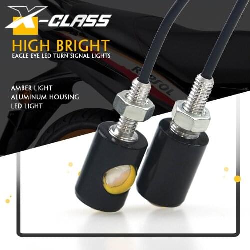 Motorcycle Turn Signals LED Aluminum Lights Wterproof Indicators Flashers Universal for Kawasaki Honda Ducati Vespa BMW Yamaha