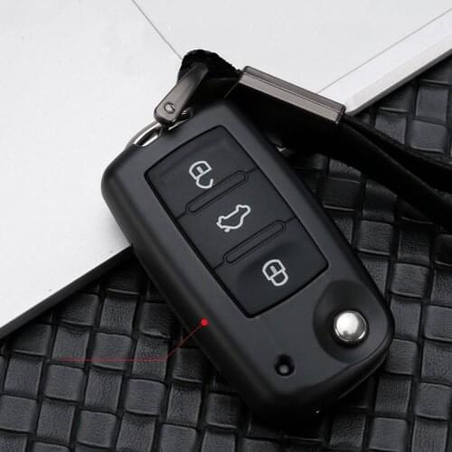 Silicone Zinc alloy Car Key Case Cover For Volkswagen VW Passat B8 Golf Jetta Bora Polo Sagitar Tiguan Skoda Octavia Superb A7
