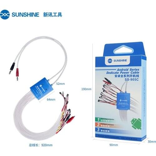 SS-905C Android series dedicate power line for samsung huawei vivo xiaomi supply control test cable Battery power supply line
