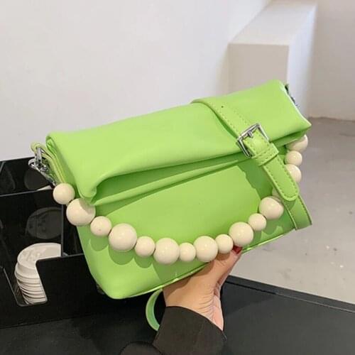 Solid color Square Tote bag Underarm bag 2021 Summer New PU Leather Womens Designer Handbag Luxury brand Shoulder Messenger Bag
