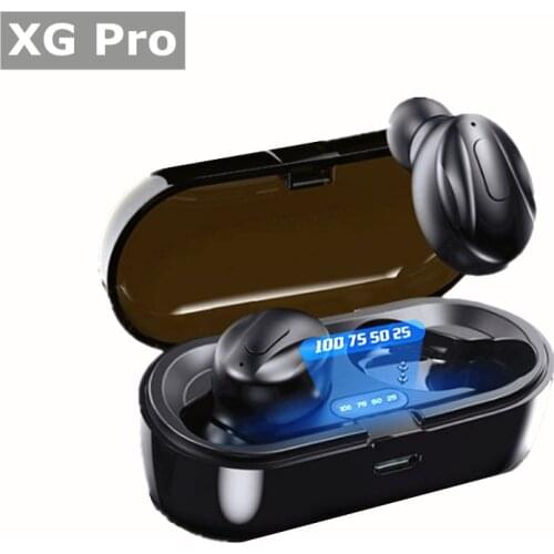 XG Pro Bluetooth 5.1 TWS Earphones Led display Smart Control Wireless Headphone with Mic Noice Cancelling Sport Earbuds headsets