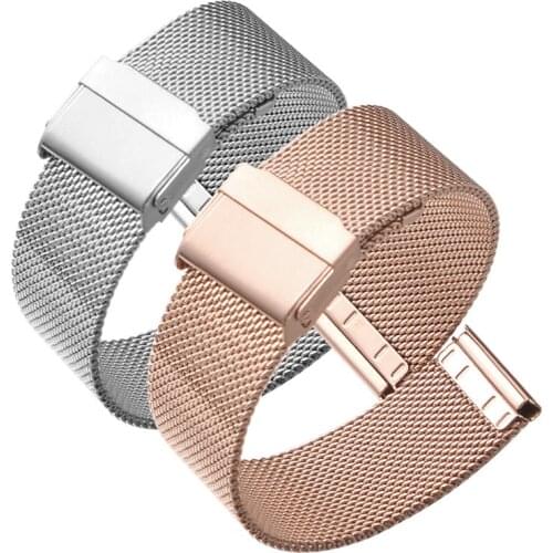 18 20 22mm Soft Milanese Watchband Buckle Replacement Band Watch Accessories Strap For Samsung Galaxy Watch 3/Active 2 Bracelet
