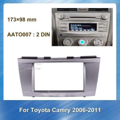 2 Din Car Fascia Radio Audio Frame CD panel For Toyota Camry 2006-2011 Car Stereo Panel Dash Mount Trim Installation Kit Frame