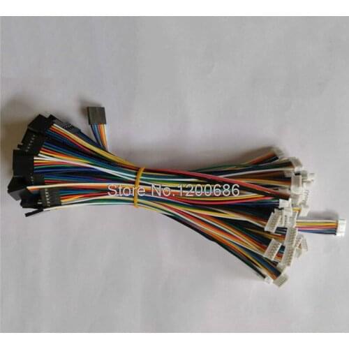 20CM 24AWG 6pin PH2.0 Extension 6pin 2.54 DuPont Female black connector wire harness