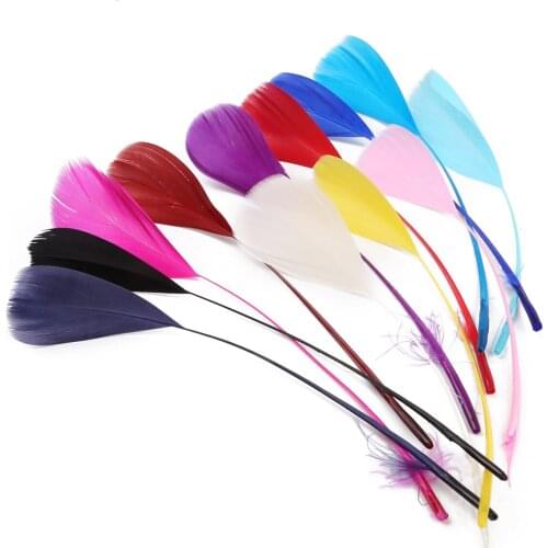 50Pcs/Lot Length 15-20cm Fluttering Feather Colorful Dyed Goose Feather For DIY Party Garment & Home Party Decoration Accessory