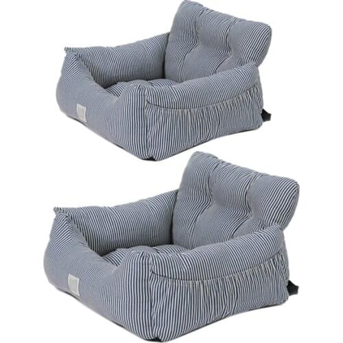 Dog Car Seat Bed Sofa Travel Dog Car Seats Cover for Small Medium Dogs Front/Back Seat Pet Booster Seat