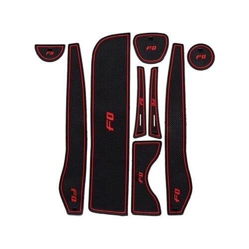 Car Anti-Dirty Pad Door Groove Gate Slot Cup Armrest Storage Pad Anti-Slip Mat For BYD F0 2015