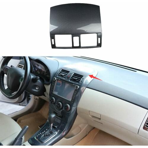 For 2007-2013 Toyota Corolla Carbon Fiber Middle Air Outlet Vent Cover Trim 1PCS Car modification Auto parts