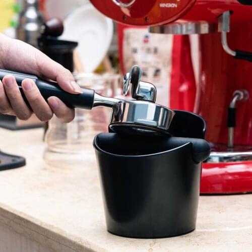 Espresso Knock Box 4.8 Inch Shock-Absorbent Durable Style Knock Box with Removable Knock Bar and Non-Slip Base Gift for Barista