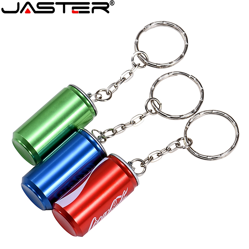 JASTER New Creative Simulation 4GB pen drive 2.0 memory flash stick 8GB 16GB 32GB 64GB beer Can cola Can beverage Can model US