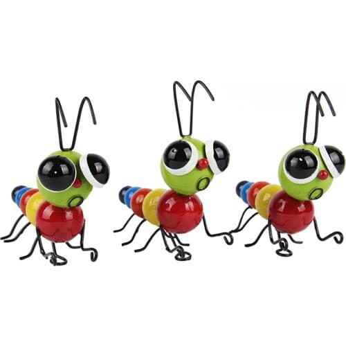 Colourful Metal Insect Artwork for Home and Garden Decoration Jardineria Decoracion and Outdoor Decor Miniaturas Gardening