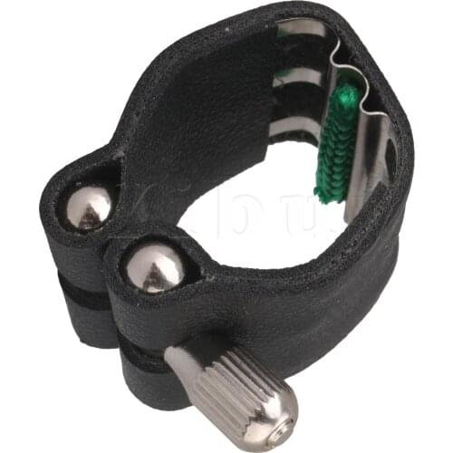 Yibuy Leather with Reed Ligature For Bb Saxophone Mouthpiece