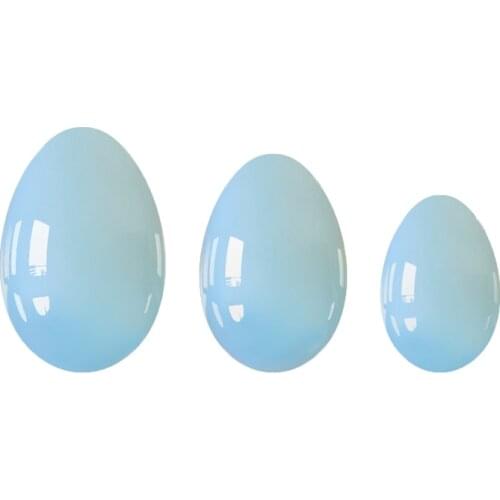 Undrilled Yoni Eggs Opalite Jade Massage Stone Kegel Exerciser Viginal MuscleTightening Ben Wa Ball Health Care Reiki Healing